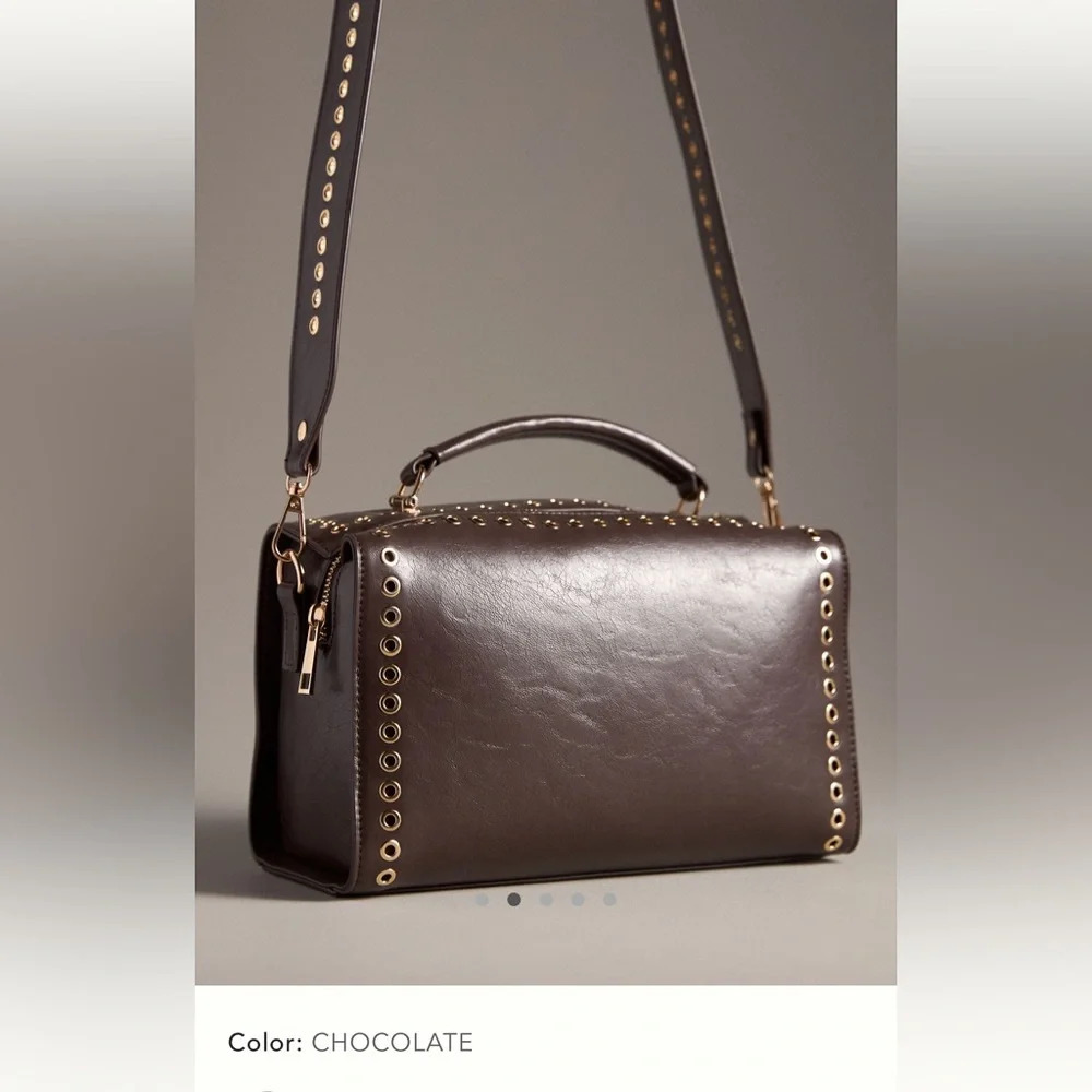 Anthropologie Brown Satchel Bag